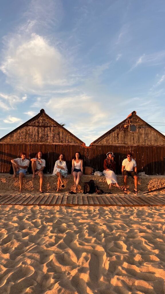 faro beach for sunset after a long day of deep work