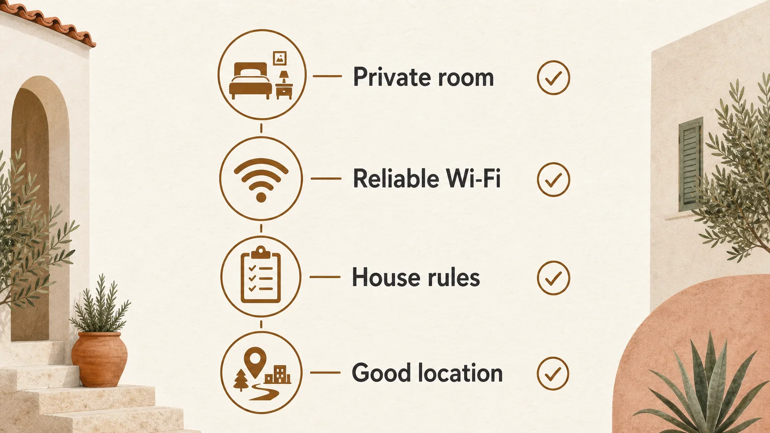 Checklist for choosing a co-living home